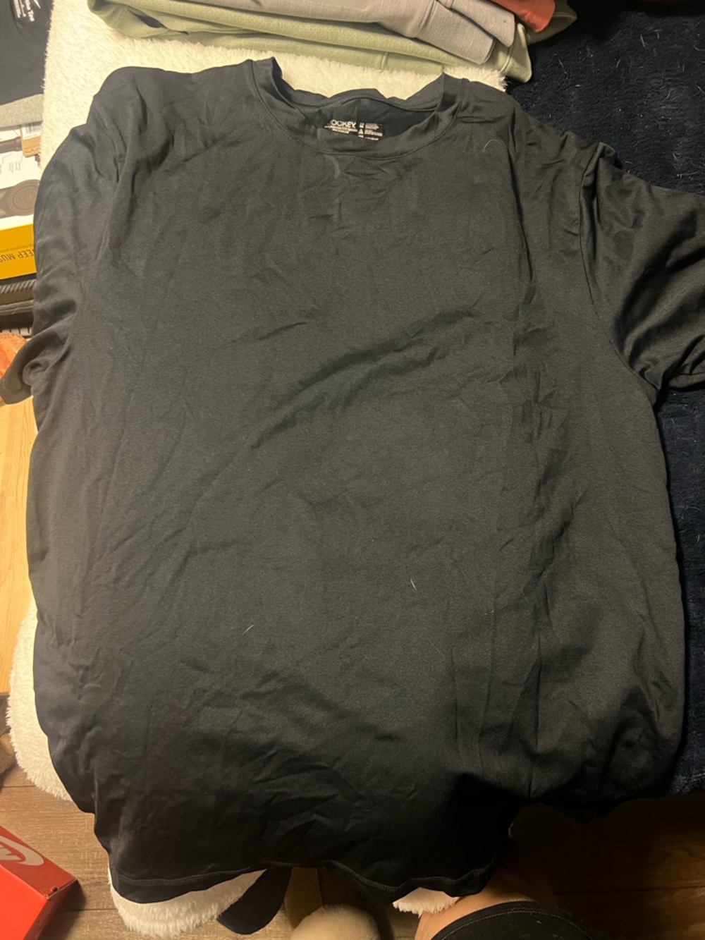 Jockey Black Crew Neck Short Sleeve Tee
